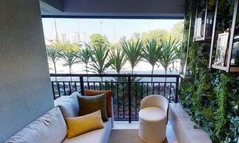 Imagem 7: Apartamento 3 dormitórios com varanda, 1 vaga de garagem e infra ar condicionado nos dormi