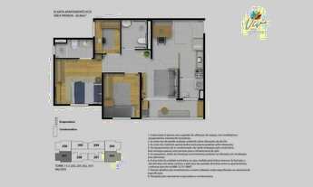 Imagem 3: APARTAMENTO 50m² (OPÇÃO GARDEN COM 71,97m²) 2 QUARTOS SUÍTE VARANDA 1 VAGA INFRA VENDE RIO