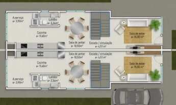 Imagem 7: Sobrado Geminado 3 Quartos com 1 Suíte e 100m² - Pagani - PLC