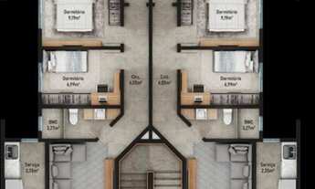 Imagem 4: Apartamento para Venda em Barra Velha, Itajuba, 3 dormitórios, 1 suíte, 1 banheiro, 2 vaga