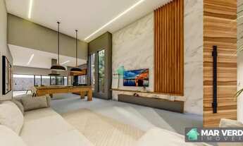 Imagem 7: Casa Espetacular Térrea 3 Suítes com Piscina em Condomínio Fechado Mar Verde