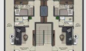 Imagem 6: Apartamento para venda com 64 metros quadrados com 2 quartos em Gravatá - Navegantes - SC