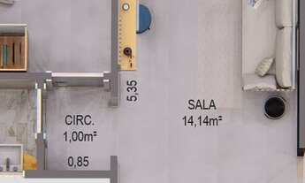 Imagem 4: Camarão/Apartamento 1 quarto + varanda goumert