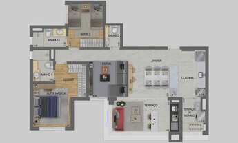 Imagem 6: Apartamento para venda possui 92 metros quadrados com 2 quartos em Mooca - São Paulo - SP