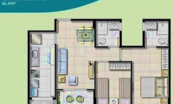 Imagem 2: Seu 2/4 com suíte, varanda e elevadores no Joy Paralela - Itapuã