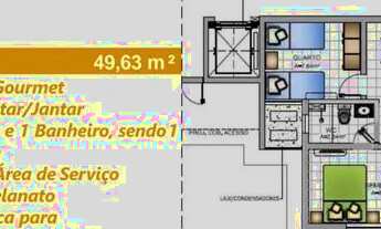 Imagem 7: 041- PASSO CHAVE NO RESERVA SÃO LUIS - 1ª ANDAR NASCENTE_ELEVADOR_VARANDA GOURMET