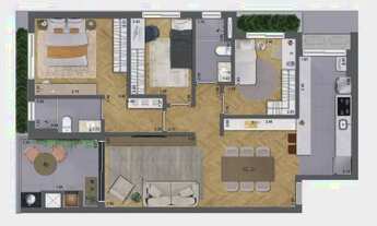 Imagem 3: APARTAMENTO com 3 dormitórios à venda por R$ 1.003.860,73 no bairro Bigorrilho - CURITIBA