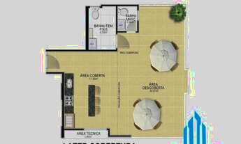 Imagem 5: Edifício Ana Mel de 01 e 02 Quartos - 72x na Praia do Morro - Guarapari - ES