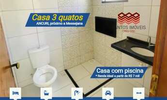 Imagem 2: SI: Casa para venda, com piscina, 3 quartos, em Ancuri, próx a Messejana