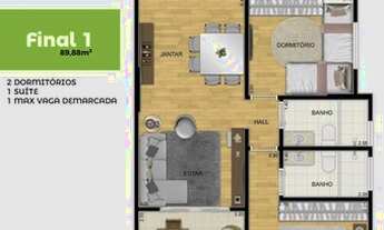 Imagem 2: Apartamento 2 dorm. | 2 quadras da Praia