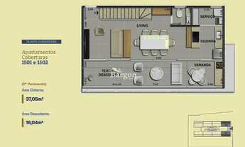 Imagem 5: Cobertura com 3 quartos sendo 1 suíte e 2 semi suítes a venda no Bairro Granbery em Juiz d