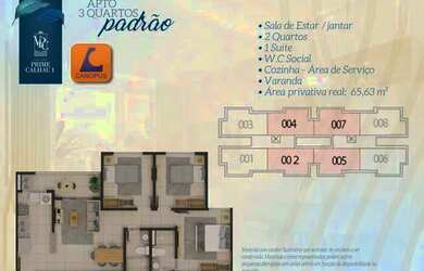 Imagem 3: 004 - OPORTUNIDADE UNICA NO CALHAU - 2 QUARTOS