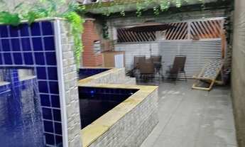 Imagem 4: Casa com piscina praia grande temporada festa aniversário churrasqueira brinquedos e hidro