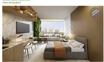 Imagem: Studio para à tem 26 metros quadrados com