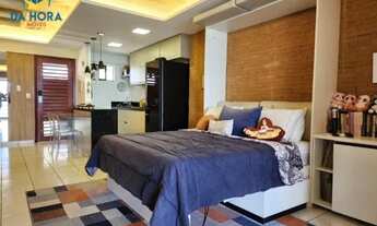 Imagem 2: Flat tipo Loft, mobiliado, varanda, vista mar e Morro do Careca