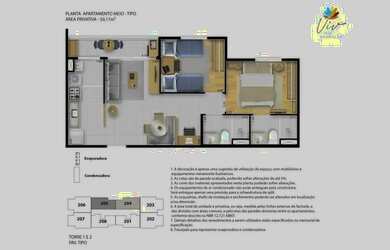 Imagem 4: APARTAMENTO 50m² (OPÇÃO GARDEN COM 71,97m²) 2 QUARTOS SUÍTE VARANDA 1 VAGA INFRA VENDE RIO