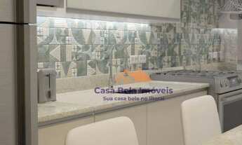 Imagem 2: Apartamento com 2 dormitórios à venda, 80 m² por R$ 450.000,00 - Vila Guilhermina - Praia