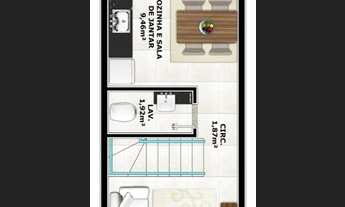 Imagem 7: SOBRADO GEMINADO no AVENTUREIRO com 2 quartos para VENDA, 60 m²