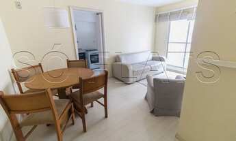 Imagem 2: Flat para locação no Roma Palace contendo 49m², 1 dormitório e 1 vaga de garagem