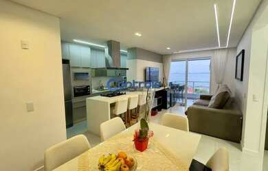 Imagem 2: Apartamento com 02 dormitórios mobiliado em Barreiros com vista mar