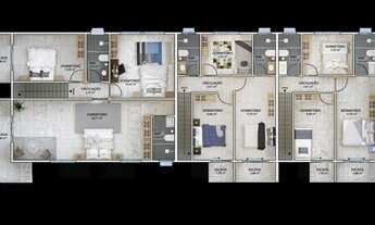 Imagem 4: Sobrado Geminado para Venda em Palhoça, Pinheira, 3 dormitórios, 1 suíte, 3 banheiros, 2 v