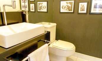 Imagem 6: Apartamento à venda e para locação, com 140m², 2 dormitórios/suites, 3 banheiros, 1 lavabo