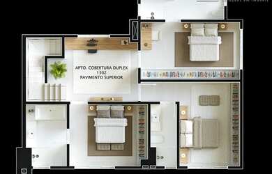 Imagem 4: LANÇAMENTO] Cobertura duplex, 3 suítes + piscina privativa - Pedra Branca