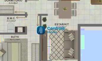 Imagem 4: MP - Apartamento com 02 dormitórios no bairro Praia Comprida, em São José