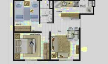 Imagem 6: Apartamento reformado com móveis na cozinha e no banheiro. 1 vaga de garagem, central de g
