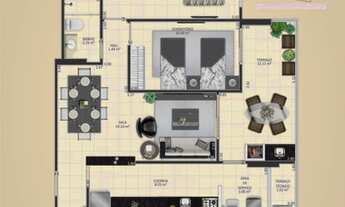 Imagem 7: Apartamento para venda com 80 metros quadrados com 2 quartos em Aviação - Praia Grande - S