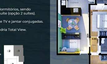 Imagem 4: Apartamento para venda com 75 metros quadrados com 2 quartos em orla - Rifaina - São Paulo