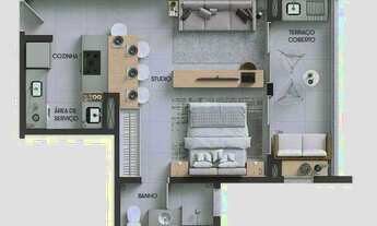 Imagem 2: Apartamento à venda em condomínio fechado em Sorocaba | 49m² em Edifício Union