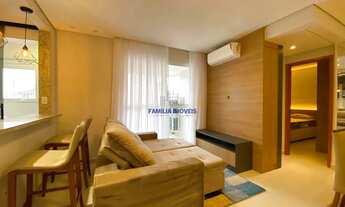 Imagem 7: Alugar 1 quarto mobiliado sacada gourmet lazer Campo Grande Santos