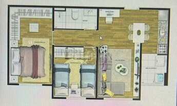 Imagem 3: Apartamento para aluguel com 53 metros quadrados com 2 quartos