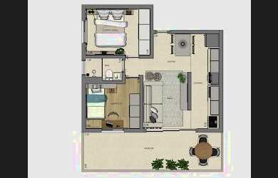 Imagem 4: APARTAMENTO com 1 dormitório à venda por R$ 220.000,00 no bairro Santa Cândida - CURITIBA