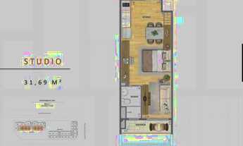 Imagem 3: Estúdio na planta no EPICENTRO RJ