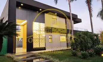 Imagem 4: CASA NA LAJE 5 SUÍTES PISCINA CHURRASQUEIRA LOTE 870m² CONDOMÍNIO RUA 12 VAZADO VIA ESTRUT