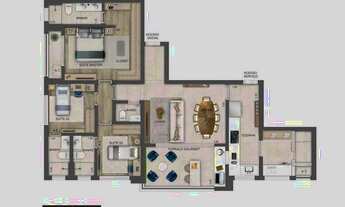 Imagem 6: Apartamento para venda com 122 metros quadrados com 3 quartos em Brooklin Paulista - São P