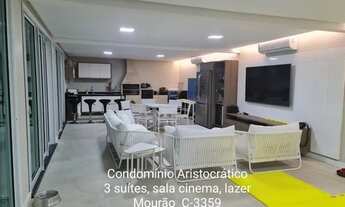 Imagem 4: Casa térrea, 450m2, 3 suítes, escritório, Lazer, piscina, Gp Gerador, Sala Tv. Sauna. Aris