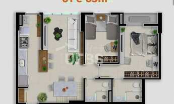 Imagem 2: Primus Parque - Apartamento 2 quartos, sendo 1 suíte