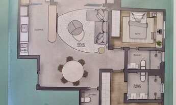 Imagem: Apto Gleba Palhano Poema 92 metros