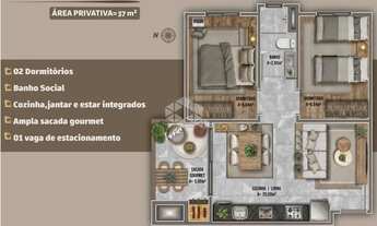 Imagem 2: Lindo apartamento com entrada parcelada no Desvio Rizzo