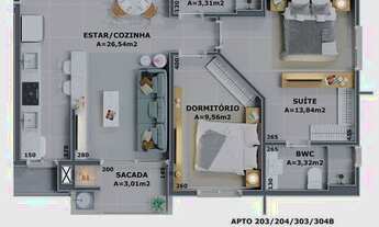 Imagem 7: Apartamento 2 quartos na Cachoeira do bom jesus