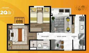 Imagem 6: Apartamento para venda possui 42 metros quadrados com 2 quartos em Jardim Diamantina - Goi
