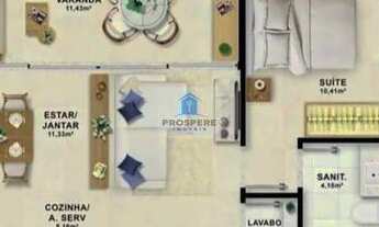 Imagem 2: Apartamento no Horto Florestal, 1 quarto, 1 sala, 1 banheiros, 1 vaga de garagem