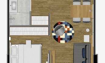 Imagem 6: APARTAMENTO com 1 dormitório à venda por R$ 424.550,00 no bairro Batel - CURITIBA / PR