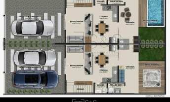 Imagem 6: Sobrado com 3 dormitórios à venda, 108 m² por R$ 650.000,00 - Itacolomi - Balneário Piçarr