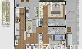 Imagem 6: Apartamento para Venda em São Caetano do Sul, Boa Vista, 2 dormitórios, 1 suíte, 2 banheir