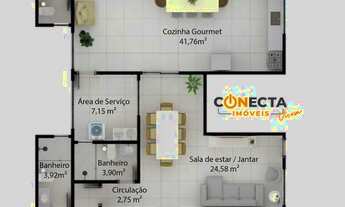 Imagem 6: Lançamento na planta de apartamentos no Bairro Belvedere em Teixeiras- Viçosa mg