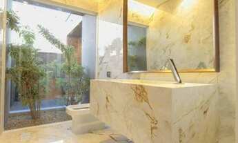 Imagem 3: Casa 341 m2 com projeto modernista em frente a praça - ambientes com plano aberto e nobrez